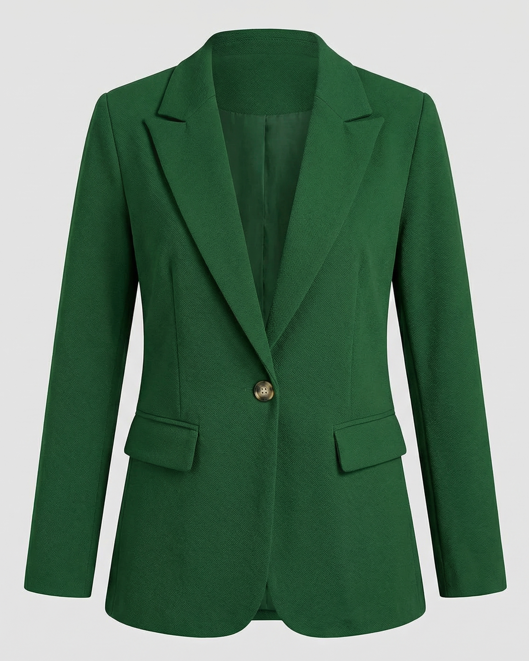 elegant blazer with tailored timeless fit and extended length