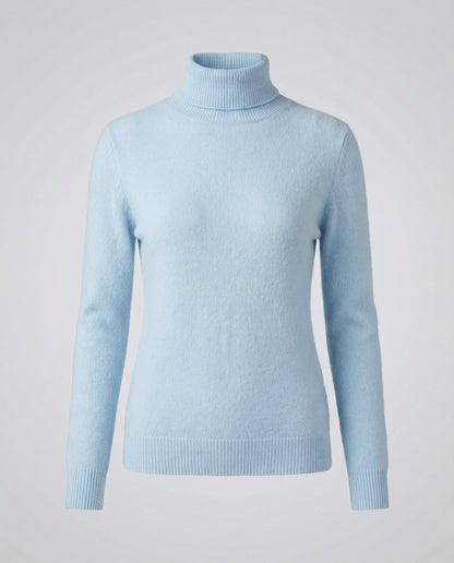 turtleneck sweater with soft knit texture and warm comfort fit