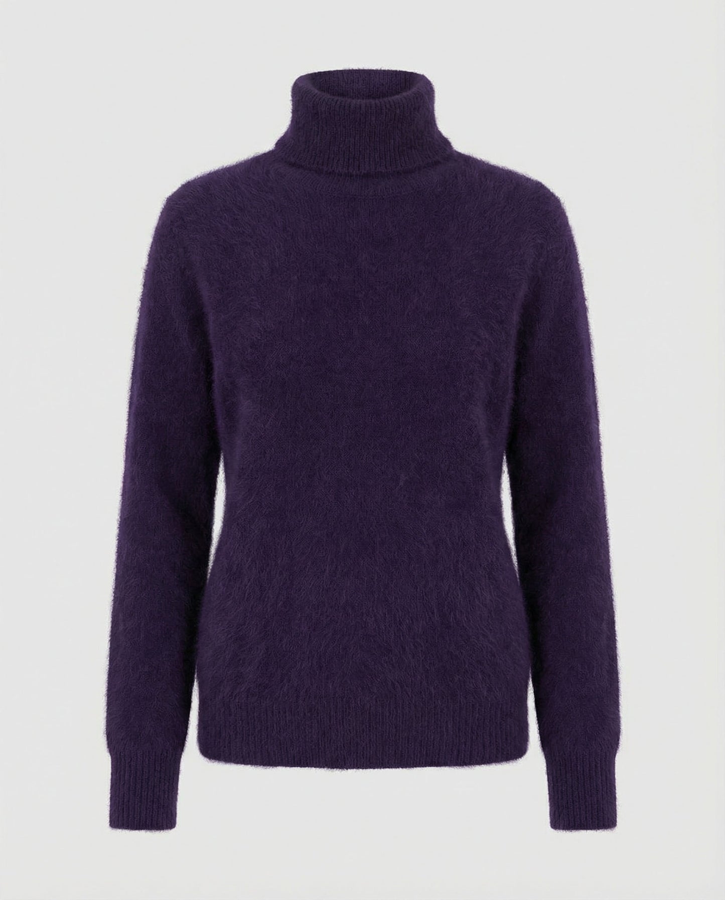 turtleneck sweater with soft knit texture and warm comfort fit