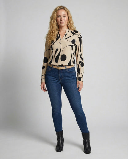 Miara Shop | Women’s Elegant Comfort Blouse | Soft Relaxed Fit