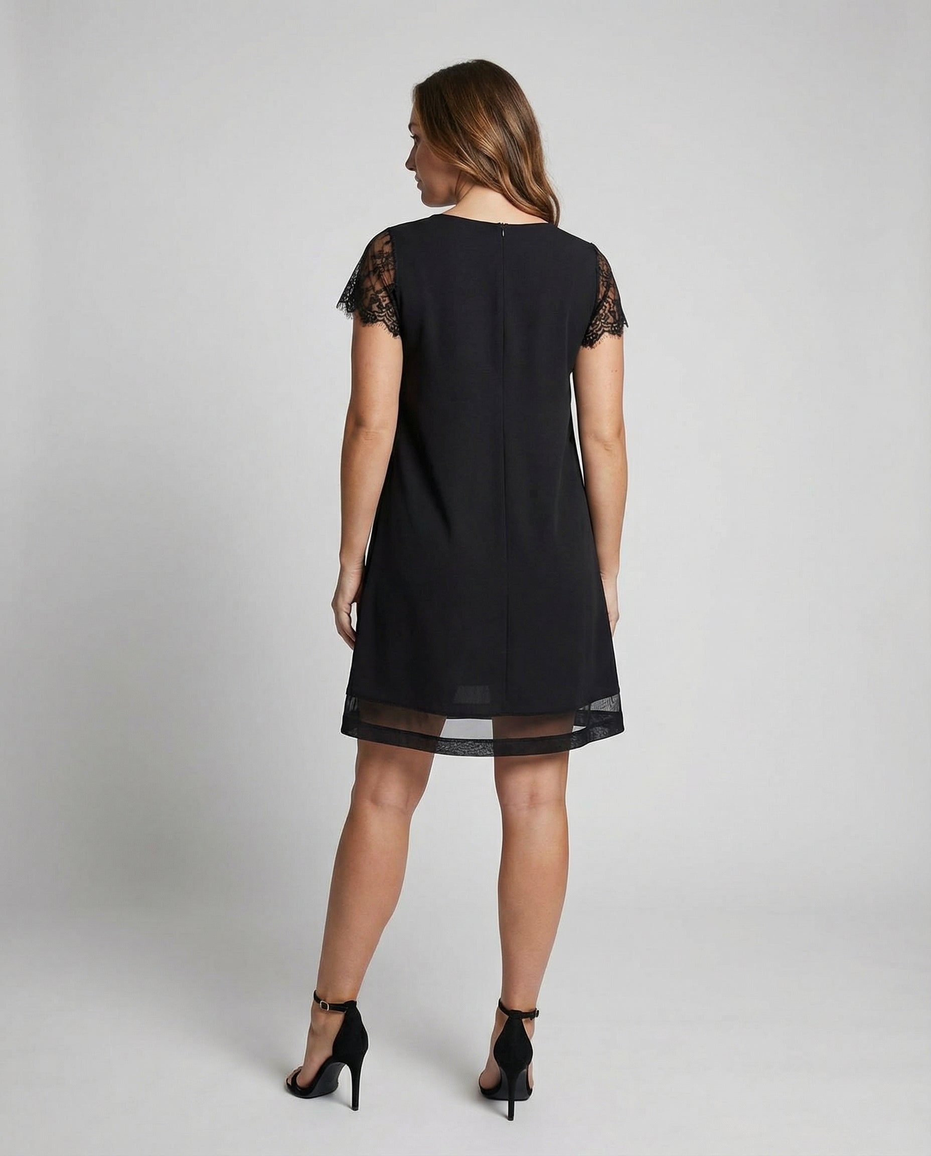 elegant detail dress with refined structured fit and tailored silhouette