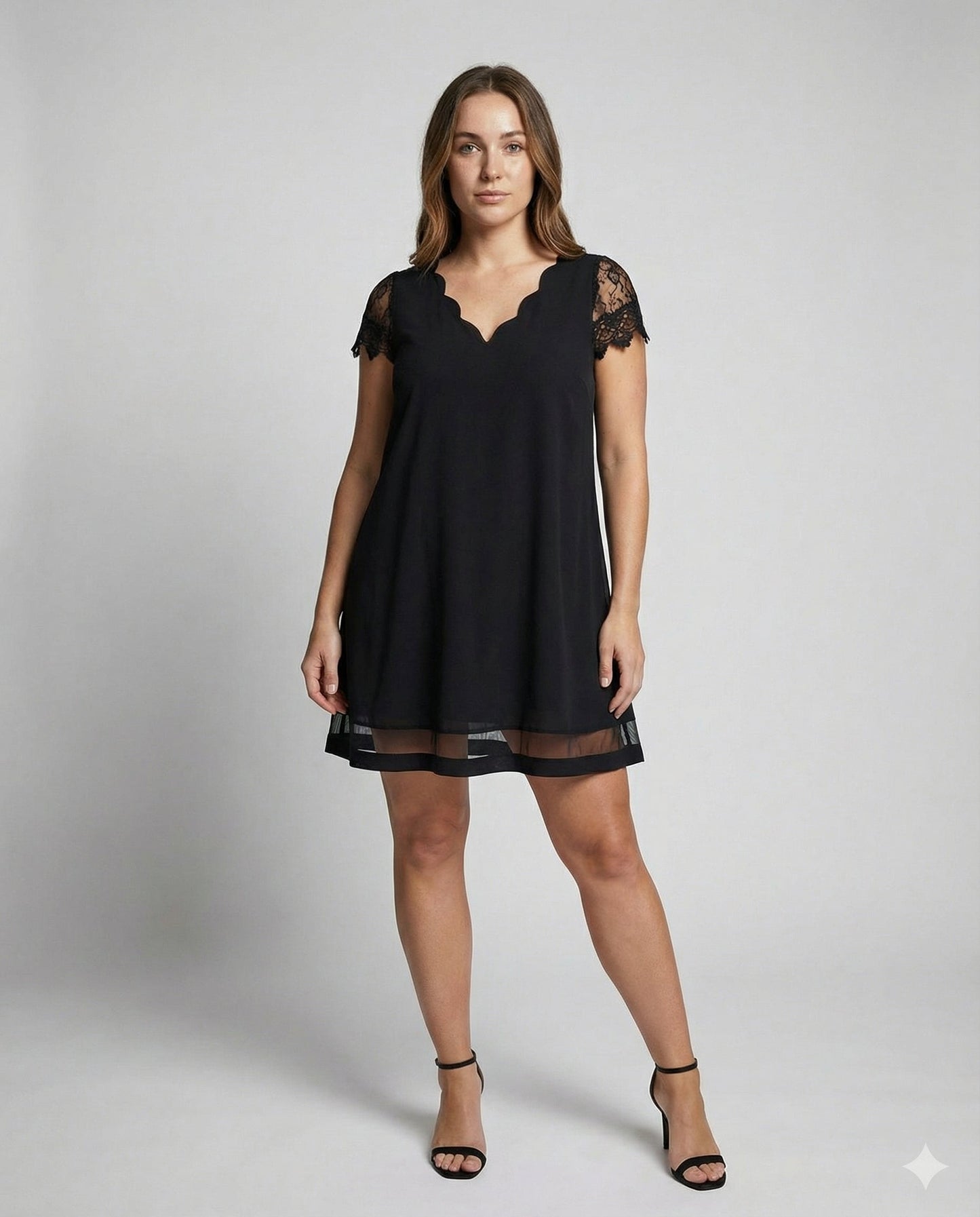 elegant detail dress with refined structured fit and tailored silhouette