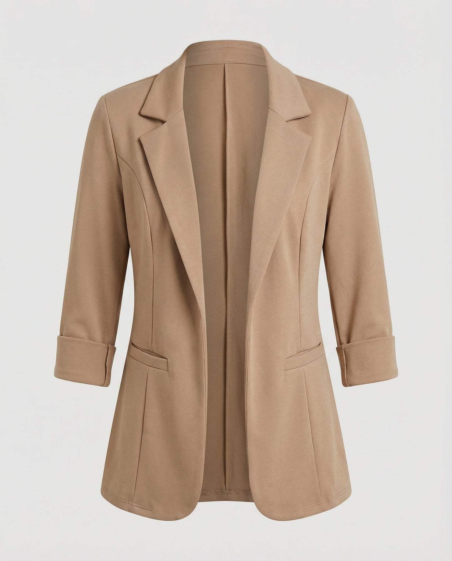 Woman wearing a fitted blazer