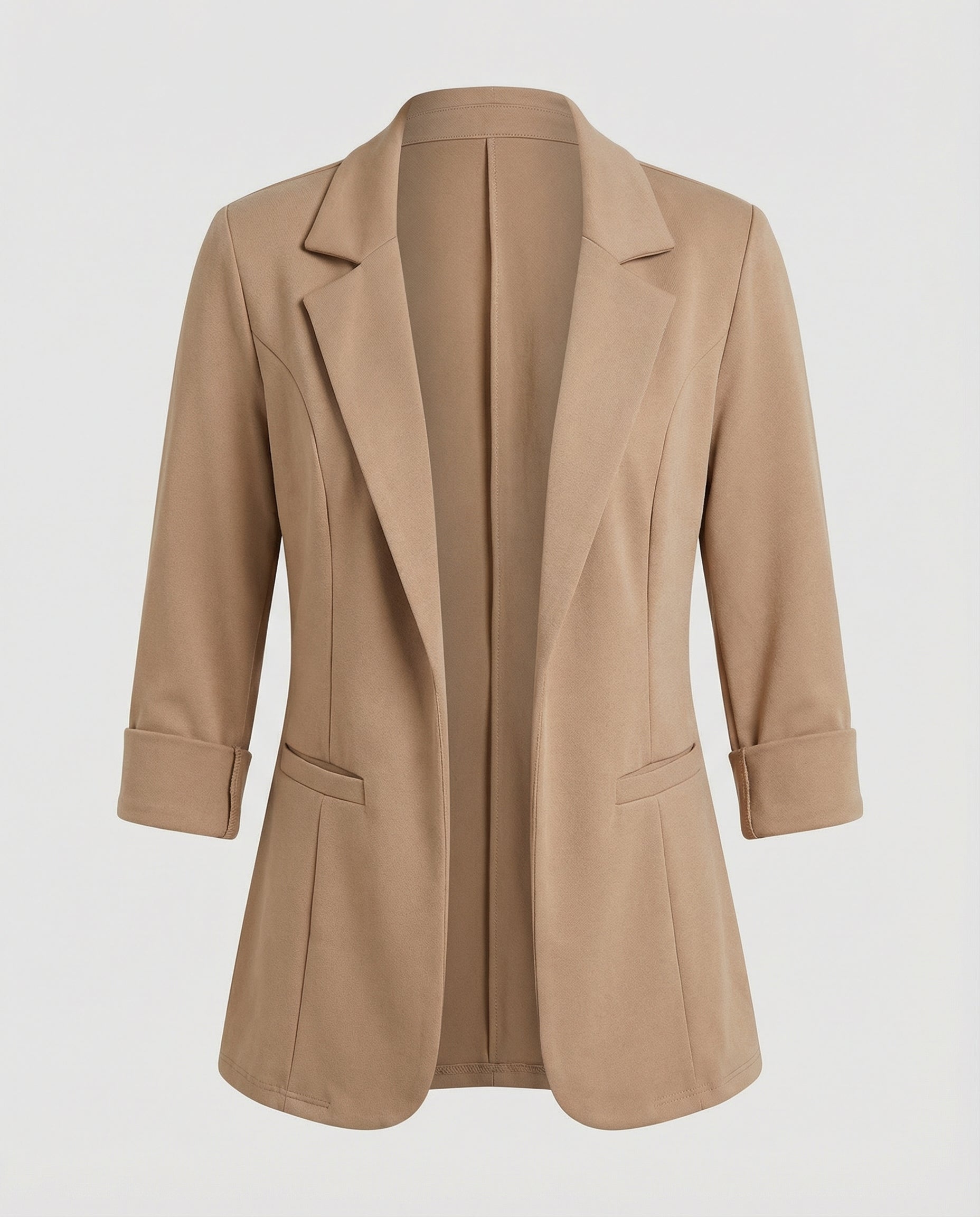 Woman wearing a fitted blazer