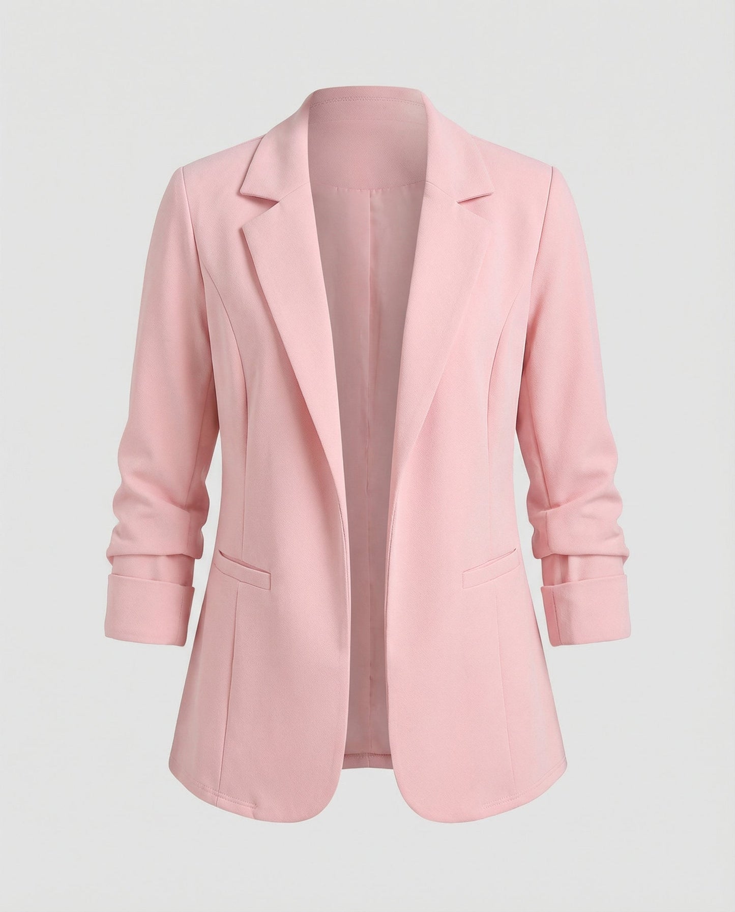 Woman wearing a fitted blazer