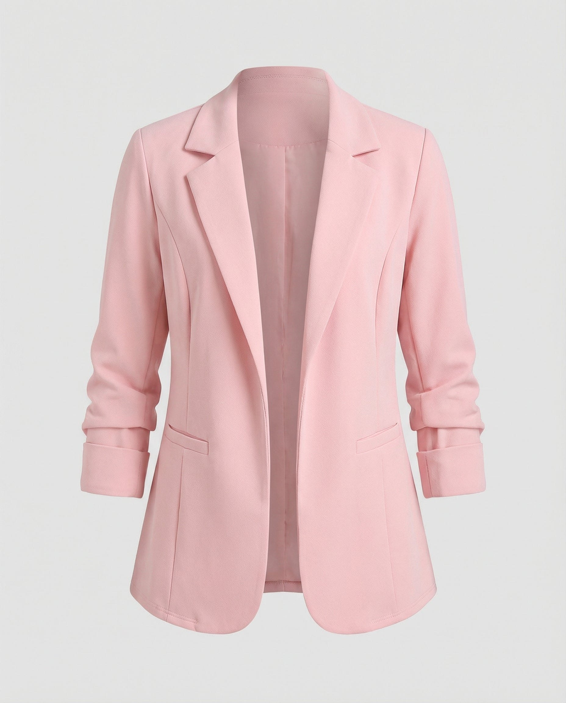 Woman wearing a fitted blazer