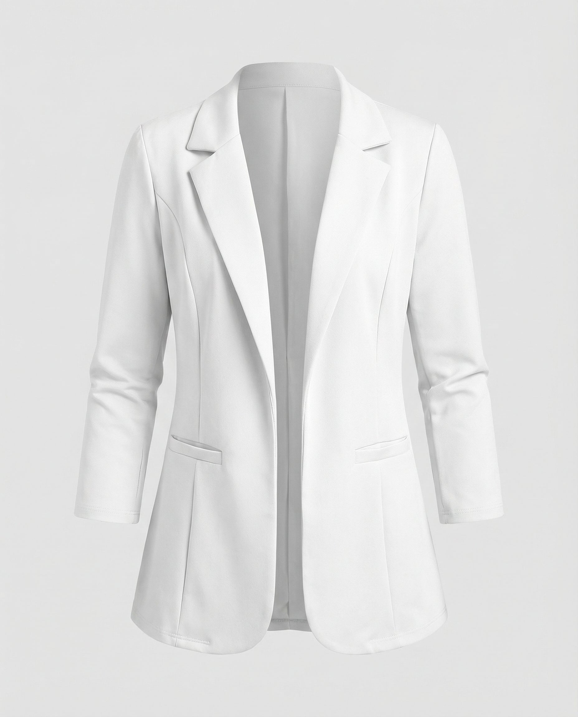 Woman wearing a fitted blazer