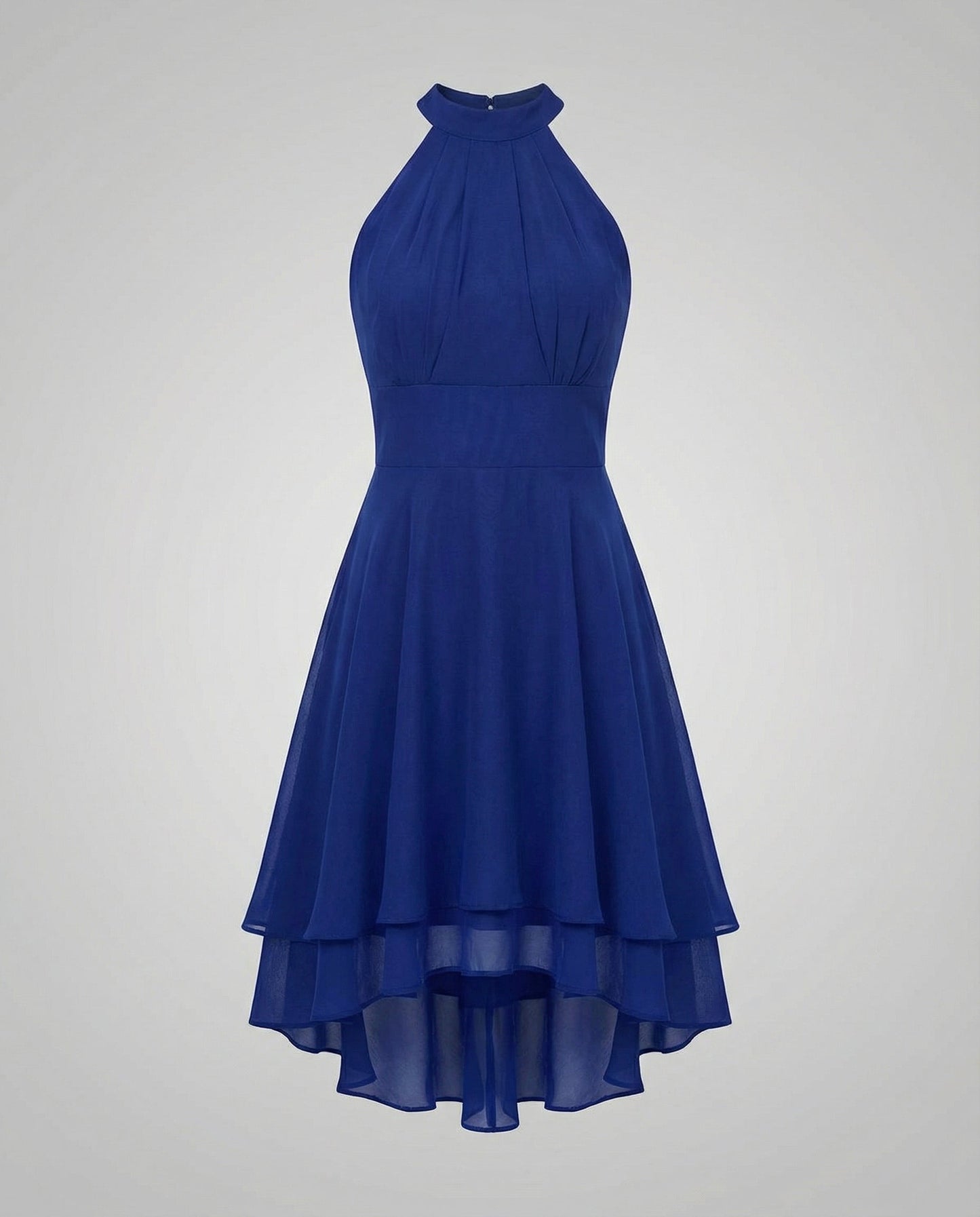 ruffle summer dress with light flowing silhouette and feminine detailing